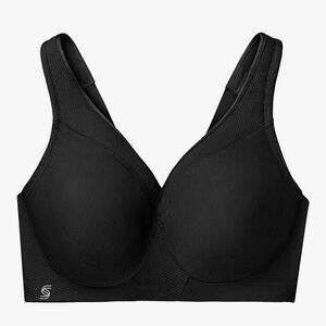 Glamorise Magiclift Seamless‎ Sports Bra Black 36C